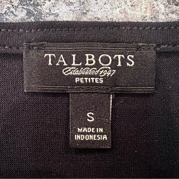 Talbots Sleeveless Ruffled Blouse Black Size‎ S - Picture 4 of 7